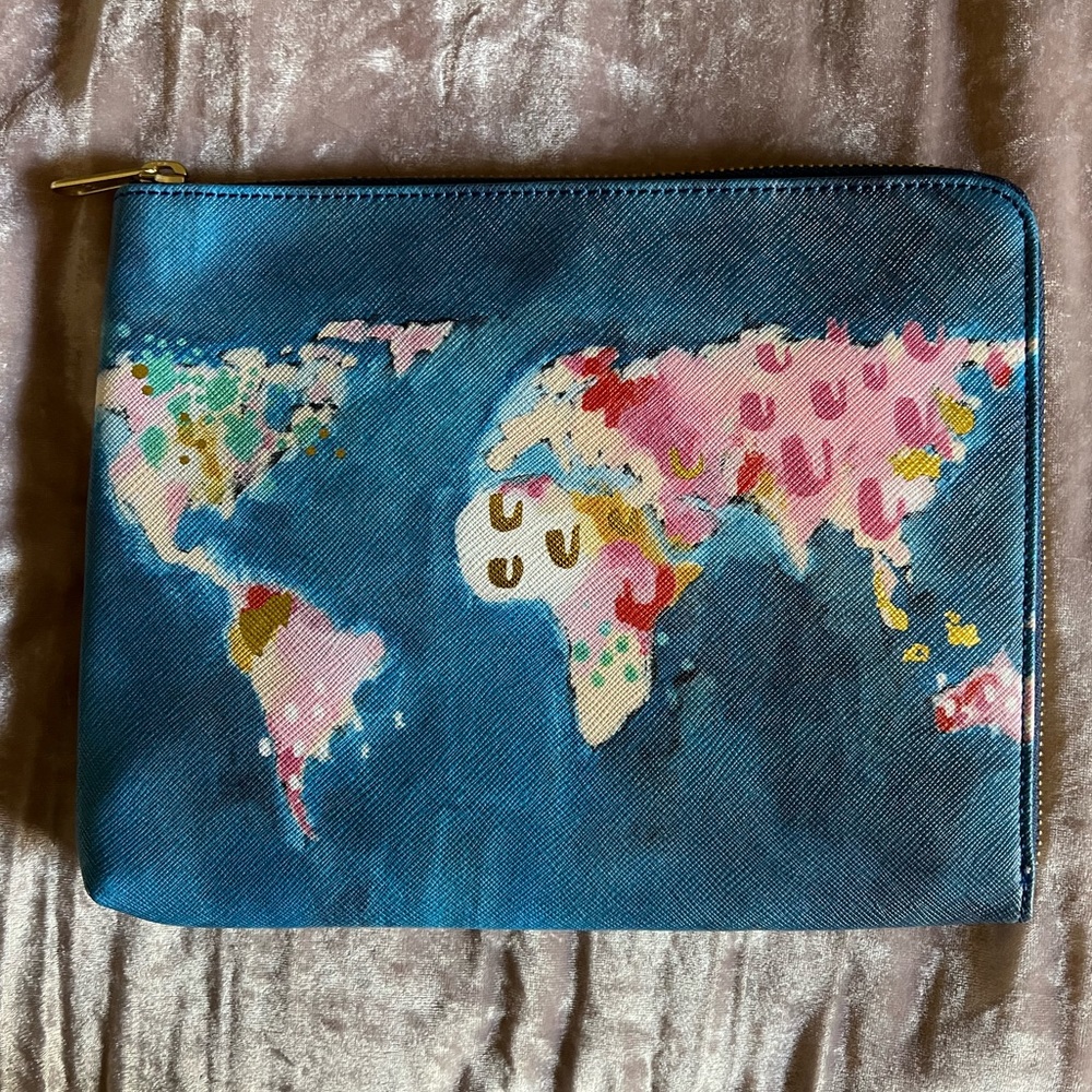 NWT Nikki Cade Studios for Anthropologie World Print Commuter Purse 🌍